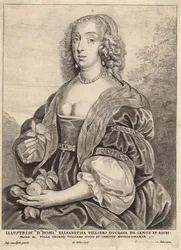 Duchess of Lennox (after van Dyck) (State 5)
